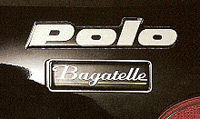 Logo de la VW Polo Bagatelle 1991