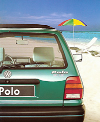 Vue arrière de la VW Polo Bel Air 1991