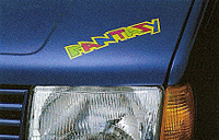 Logo sur le capot de la VW Polo Fantasy 1992